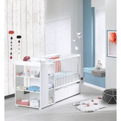 SAUTHON ELOI Lit Combiné 3 en 1 Évolutif 60 x 120 en 90x190 cm - Blanc