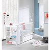 SAUTHON ELOI Kombinationsbett 3 in 1 60 x 120 in 90x190 cm - Weiß