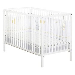 Lit bébé - 120 x 60 cm - Babyprice First - Tout barreaux - En bois bla