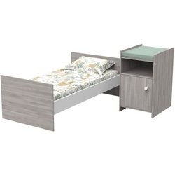 Lit bébé combiné - 120x60cm - Evolutif en 90x190cm - Babyprice Up - Ch
