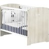 Komplettes Babyzimmer - 120x60 Bett und Wickeltisch - BABY PRICE - SMI