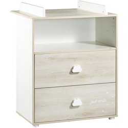 Komplettes Babyzimmer - 120x60 Bett und Wickeltisch - BABY PRICE - SMI