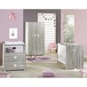 Komplettes Babyzimmer - 120x60 Bett, Wickeltisch und Kleiderschrank - 