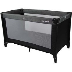 NANIA Reisebett SODA -Ab Geburt bis 15kg + Transporttasche - Schwarz /