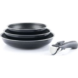 ARTHUR MARTIN Set 3 poeles 20/24 / 28cm alle warmte inclusief inductie