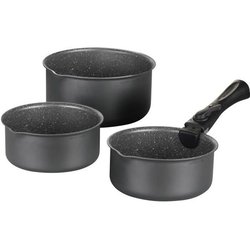 Arthur Martin AM777GM Batería de cocina Conjunto de 3 sartenes - Matt 