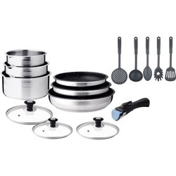 Induction cookware set - Arthur Martin - AM1275 - Stainless steel - 15