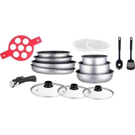 Arthur Martin AM3950 batería de cocina de 16 piezas - Aluminio - Mango