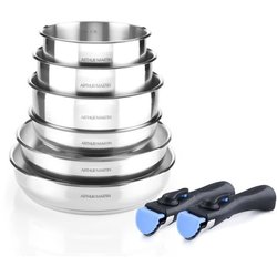 ARTHUR MARTIN AM5538 - Batteria di pentole in acciaio inossidabile da 