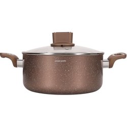 Olla - ARTHUR MARTIN - AM5531 - 28 cm con tapa de vidrio - Aluminio - 