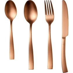 Bestekset - ARTHUR MARTIN - AM0056 - 24 delig - RVS - Koperafwerking