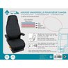 Funda universal para asiento de camioneta de algodón acolchado negro
