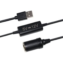 Convertisseur USB 5V vers 12V- HTC TECHNIC - Puissance 12 W - Longueur