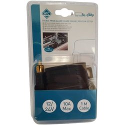 Doppelte 12/24-V-Zigarettenanzündersteckdose  HTC EQUIPMENT  Mit 10-