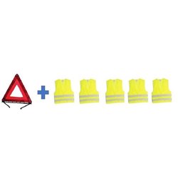 Sicherheitspaket - HTC EQUIPEMENT - 1 Dreieck + 5 XL-Sicherheitswesten