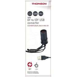 Converter - THOMSON - USB to 12 V - 10 W - 120 cm cable