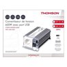 Spanningsomvormer - THOMSON - 12/220 V - 600 W - Met USB-aansluiting