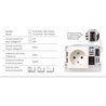 Spanningsomvormer - THOMSON - 12/220 V - 600 W - Met USB-aansluiting