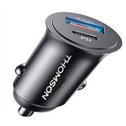 Kfz-Ladegerät  THOMSON  Kompakt  USB-A + USB-C  18 W + PD 20 W