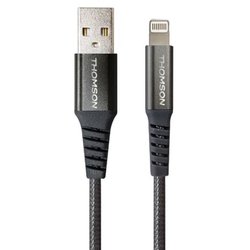 Cable - THOMSON - Carga y datos - USB-A a Lightning 3A - 1,5 m