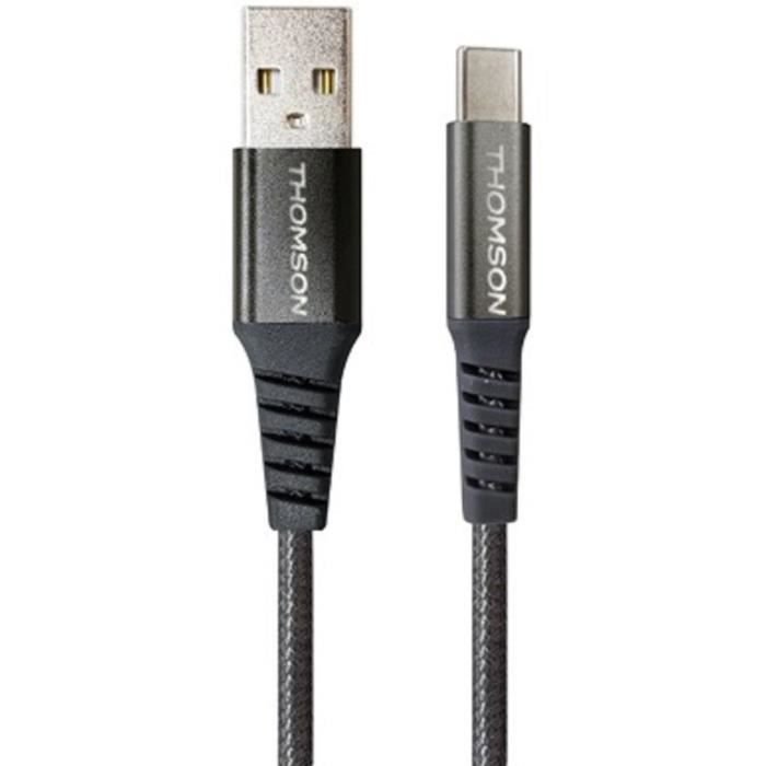 Cable - THOMSON - Carga y datos - USB-A a USB-C 3a - 1,5 m