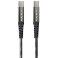 Cavo - THOMSON - Ricarica e dati - USB-C a USB-C - 100 W - 1,5 m