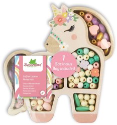 Perlen - Einhornbox Holzperlen