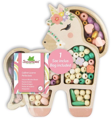 Perlen - Einhornbox Holzperlen