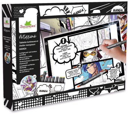 Light tablet and marker workshop to create your own manga - Sycomore