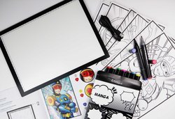 Light tablet and marker workshop to create your own manga - Sycomore