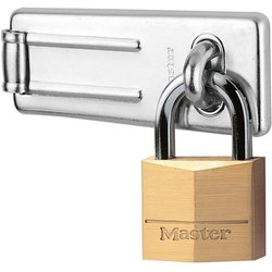 Pack Comprenant un Moraillon de Porte et un Cadenas a Clé - MASTER LOC