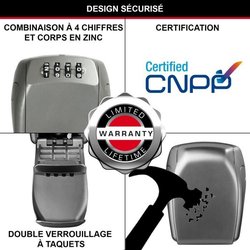 Caja de llave segura MASTER LOCK - Formato L - Seguridad mejorada - Mo