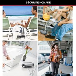 Mini Coffre-fort Portable - MASTER LOCK - 5900EURD - Avec Câble - Comb