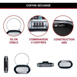 Mini Coffre-fort Portable - MASTER LOCK - 5900EURD - Avec Câble - Comb