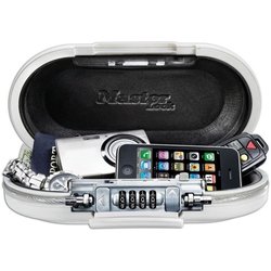 MASTER LOCK Mini custodia portatile da viaggio con cavo di sicurezza -