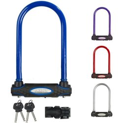 MASTER LOCK Candado para bicicleta en U [con llave]: ideal para bicicl