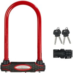 MASTER LOCK U Bike Lock [With Key] [Universal Bike Holder] [Certified 