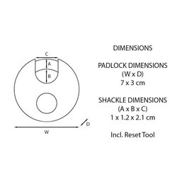 Cadenas Disque Excell en acier inoxydable 70mm - Master Lock M40EURDNU