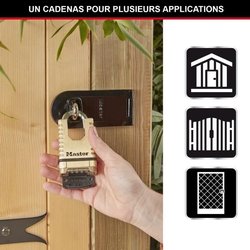 MASTER LOCK Lucchetto in ottone massiccio ad alta sicurezza [Grillo pr