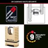 MASTER LOCK Lucchetto in ottone massiccio ad alta sicurezza [Grillo pr