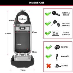 MASTER LOCK Sicherer Schlüsselkasten - Drucktasten