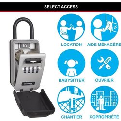 MASTER LOCK Caja de llave segura retroiluminada - Mango