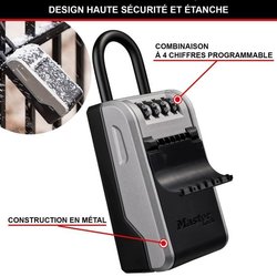 MASTER LOCK - Sleutelkastje aan de buitenkant met flexibel handvat - N