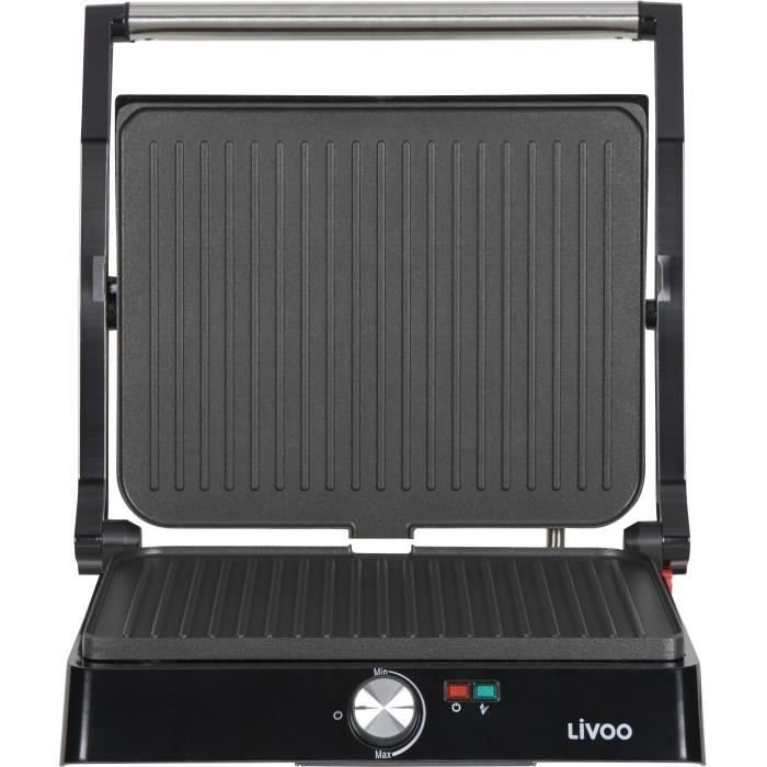 Parrilla para carnes y paninis - LIVOO - DOC223 - 2200W - 2 placas - A
