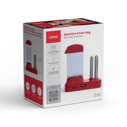 Macchina per hot dog - LIVOO - DOC238RC - 340W - Fino a 6 salsicce - C