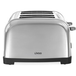 Grille-pain 4 fentes - LIVOO - DOD197 - 1700 W - 2 thermostats indépen