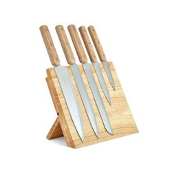 Set of 5 knives - LIVOO - MEC136 - 20 to 32.5 cm - Stainless steel bla
