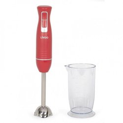 Licuadora de mano Livoo DOP245R con bol - Rojo chili