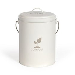 Secchio per compost da cucina Livoo Cream 6L - MES154C