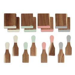 Livoo Set mit 8 Spateln + 8 Holzbrettern - MEN427